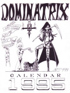 Jay E. Moyes' Dominatrix Calendar 1995 cover