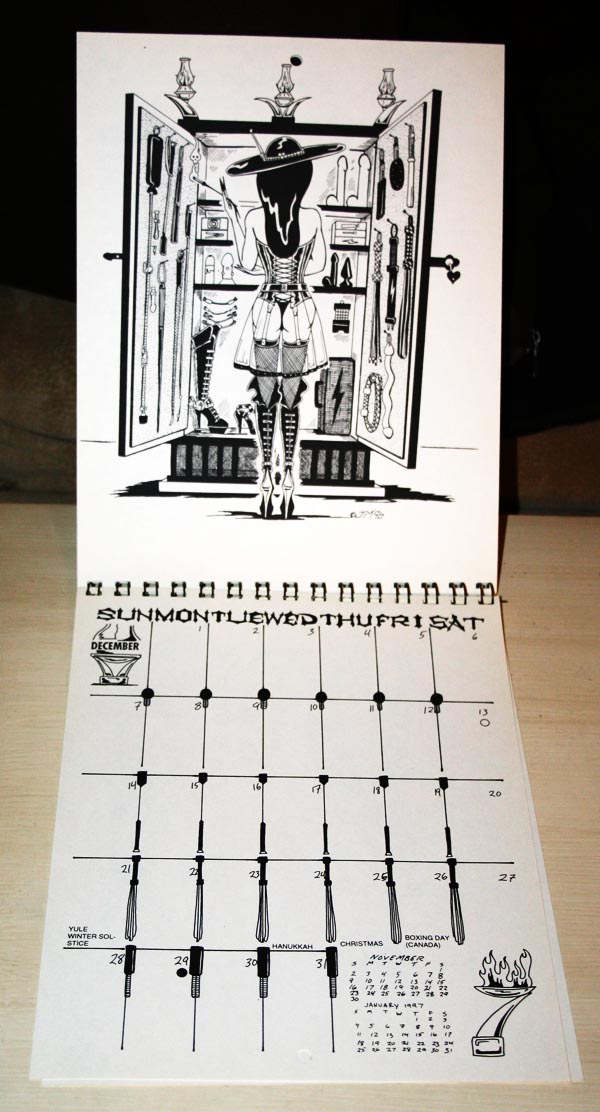 December from the 1997 Dominatrix Calendar