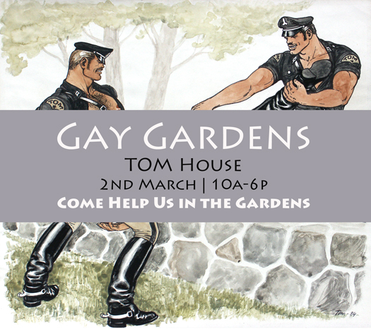 Gay Gardening at Tom of Finland Foundation