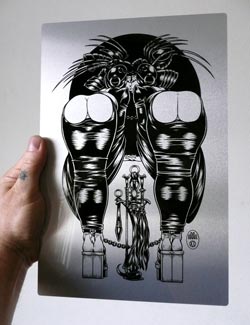 Michael Manning's Fetish art prints are available in color and black & white in a variety of sizes. Prices range from $25 to $125 depending on the size and piece.