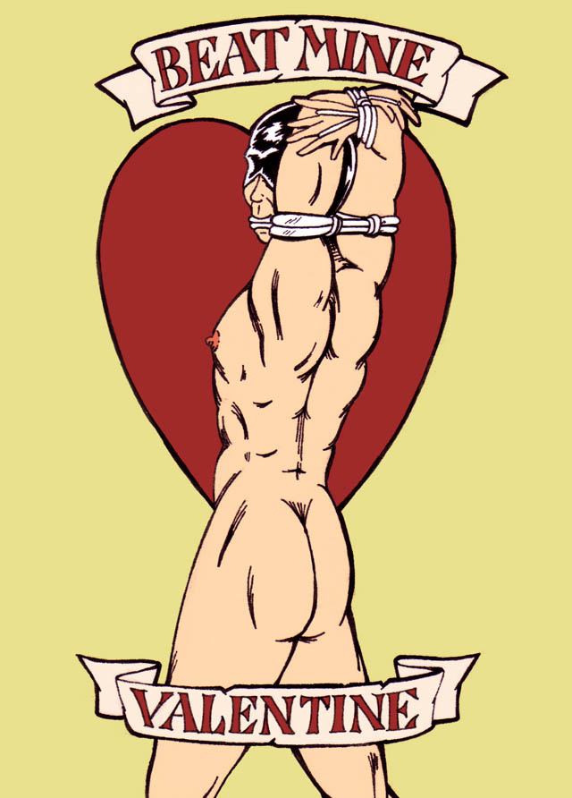 This will also be on display at DomCon as a greeting card. Look for a men in bondage card listing coming soon to Etsy.