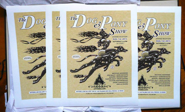 Dog and Pony Show Posters by Michael Manning Are For Sale. Click Photo to order