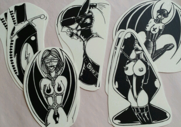 New glow in the dark kinky stickers coming to My Kinky Valentine. Click photo for event details.