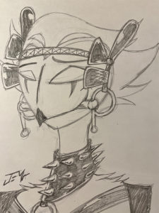 Fan Art Study – Stolas from Helluva Boss | Slightly Nefarious Fetish Artist